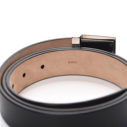 Louis Vuitton Calfskin Ceinture LV Stamped Belt 90 36 Black 3 of 6
