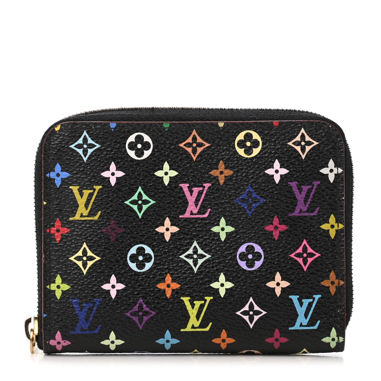 Monogram Multicolor Zippy Coin Purse Black Violet
