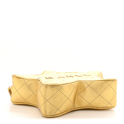 Chanel Metallic Lambskin Quilted Walk Of Fame Star Bag Gold 4 of 10