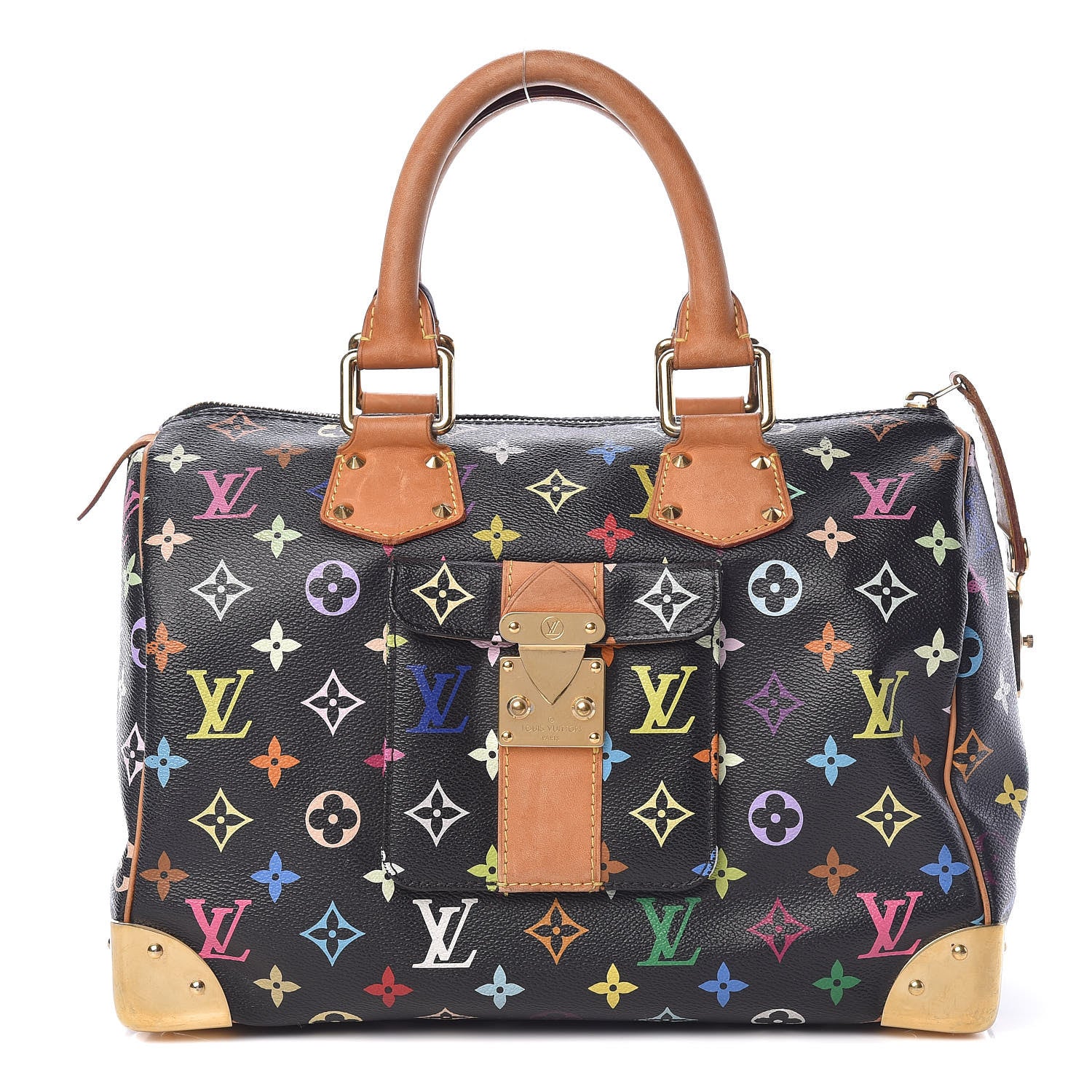 Louis Vuitton Monogram Multicolor Speedy 30 Black 1 of 17