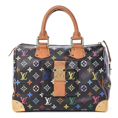 Louis Vuitton Monogram Multicolor Speedy 30 Black 1 of 17