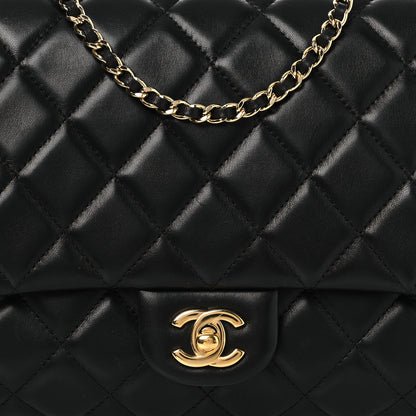 Chanel Lambskin Quilted Clutch with Chain Flap Black 8 of 11