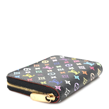 Louis Vuitton Monogram Multicolor Zippy Coin Purse Black Grenade 4 of 7