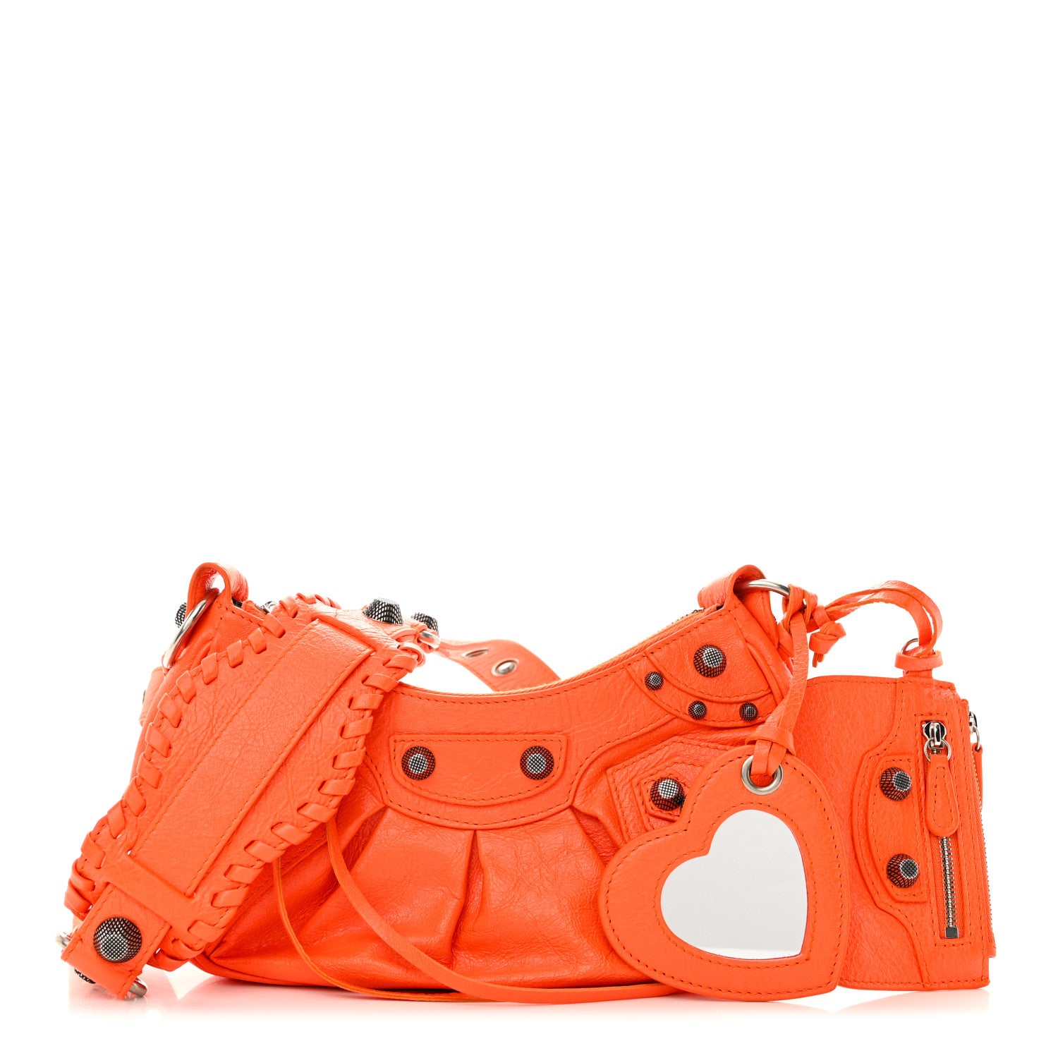 Balenciaga Agneau Arena Le Cagole Shoulder Bag XS Orange 1 of 11