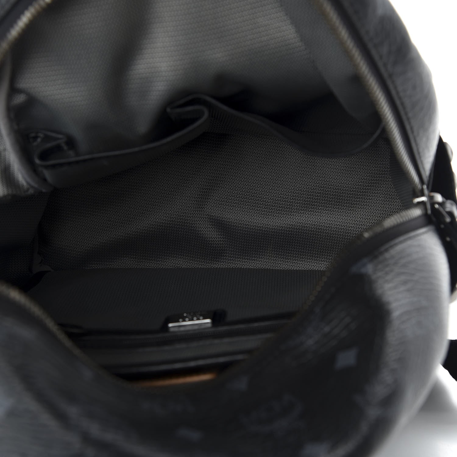 MCM Visetos Small Side Stud Stark Backpack Black 4 of 9