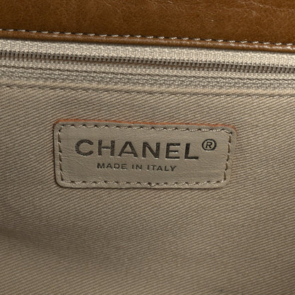 Chanel Lambskin Lax Accordion Flap Brown 6 of 9