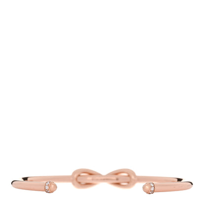 Tiffany 18K Rose Gold Diamond Infinity Cuff Bracelet 2 of 4