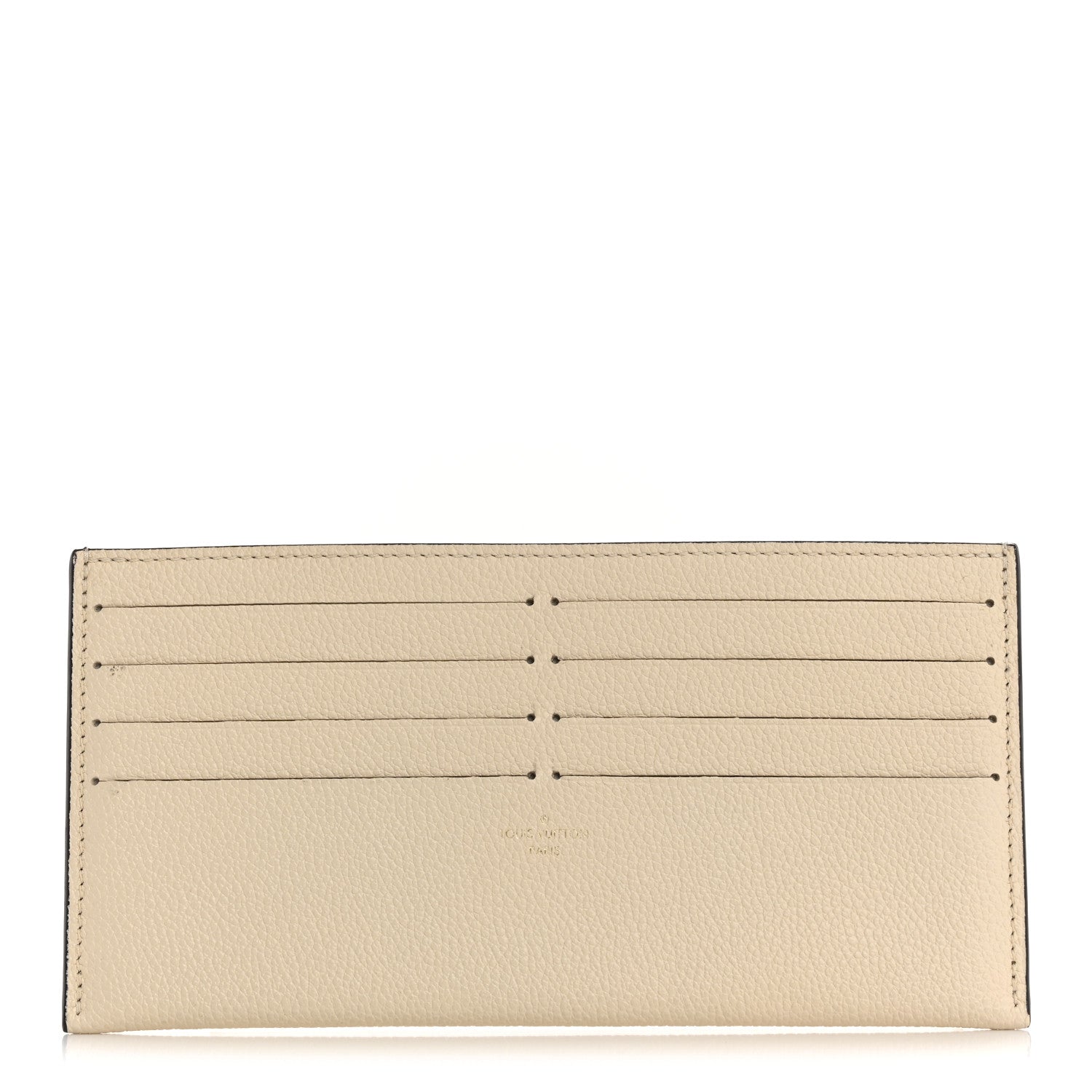 Louis Vuitton Calfskin Felicie Chain Wallet Card Holder Insert Cream 1 of 7