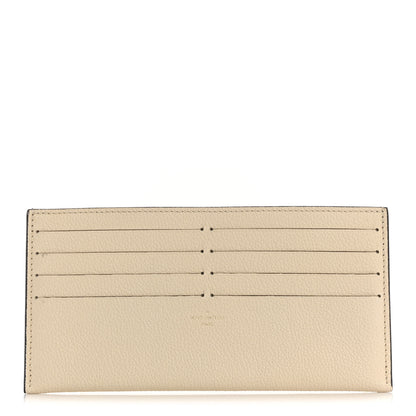 Louis Vuitton Calfskin Felicie Chain Wallet Card Holder Insert Cream 1 of 7