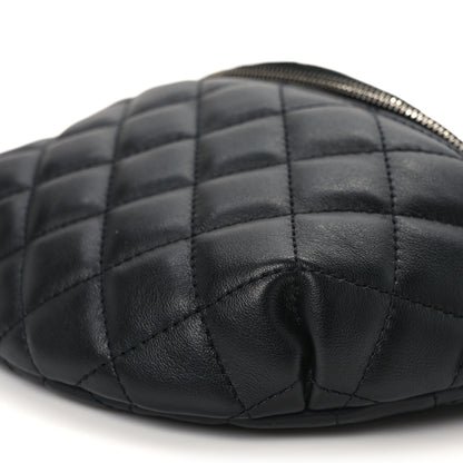 Chanel Calfskin Quilted Waist Belt Bag Black 10 of 10