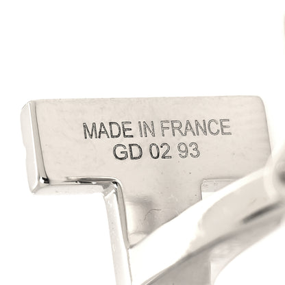 Hermes Palladium H Au Carre Cufflinks Silver 6 of 6
