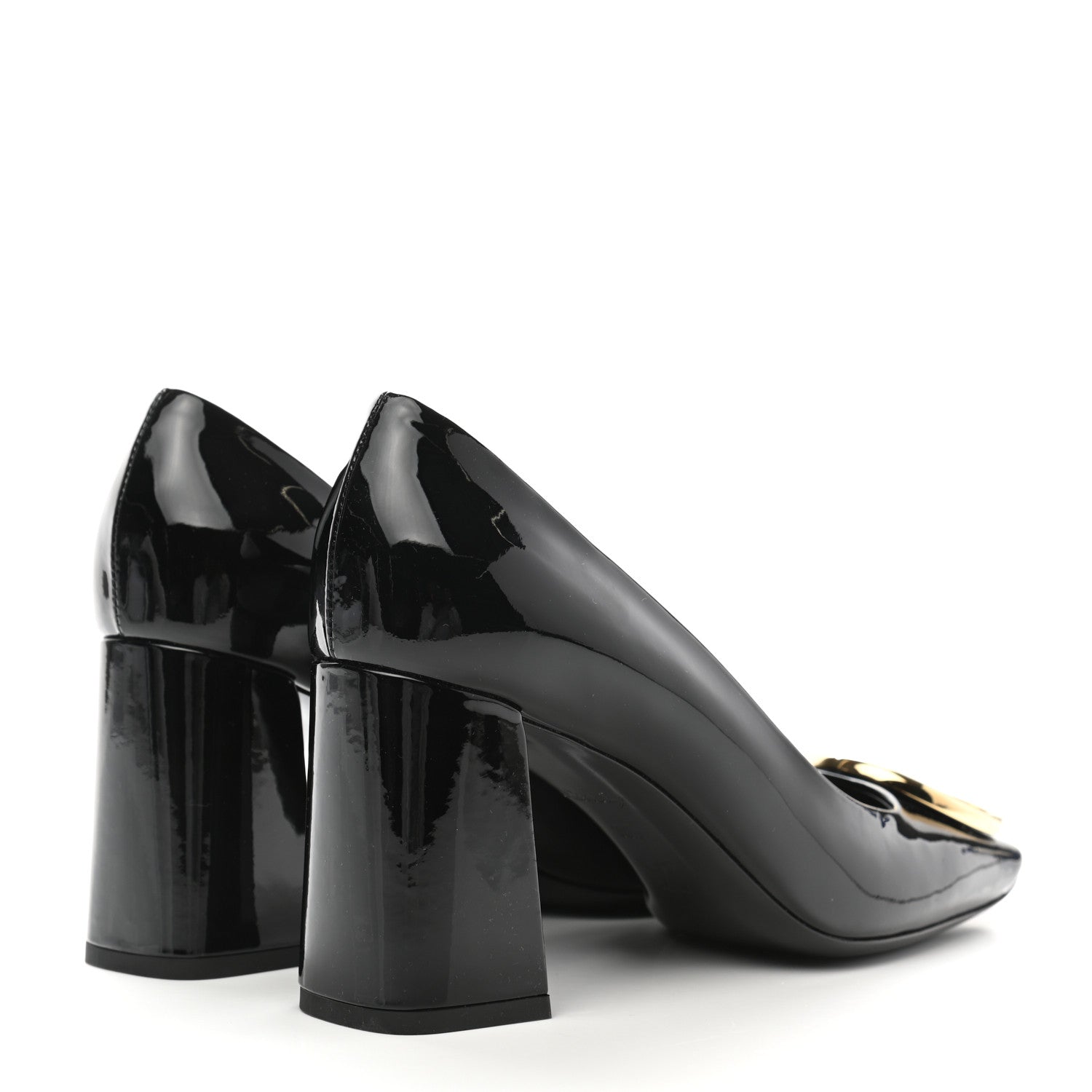 Louis Vuitton Patent Calfskin Madeleine Pumps 38.5 Black 4 of 8