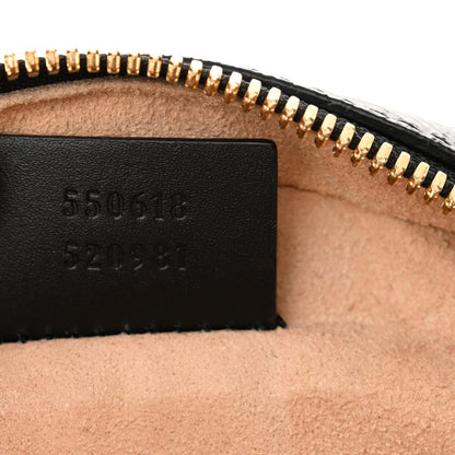 Gucci Suede Patent Web Mini Ophidia Round Shoulder Bag Black 7 of 12