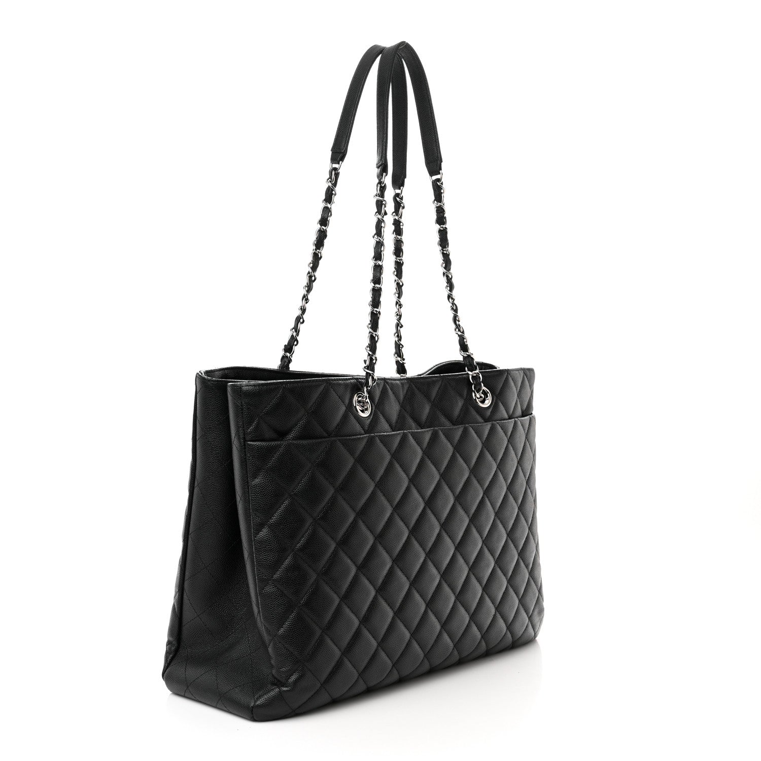 Chanel Caviar Quilted Large Shopping Tote Black 3 of 10