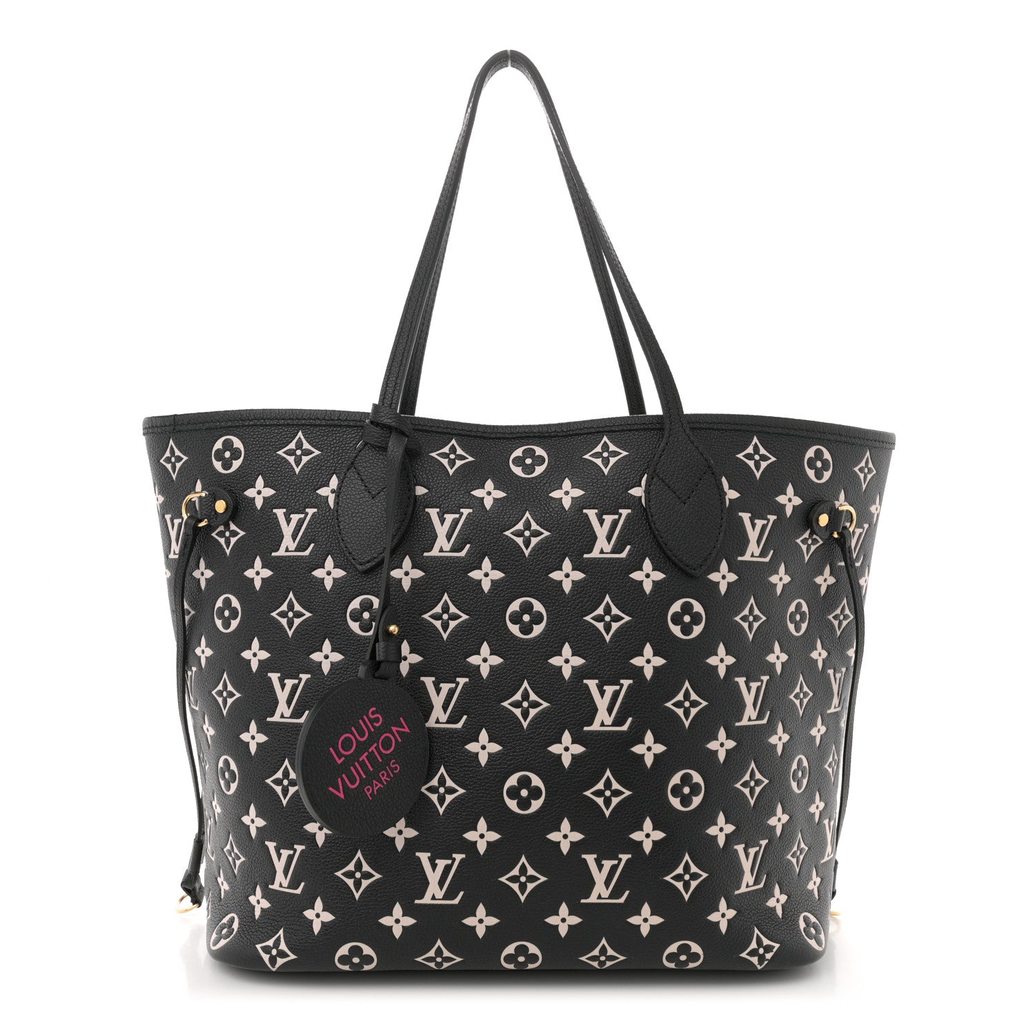 Louis Vuitton Empreinte Spring In The City Neverfull MM Black White Pink 1 of 11