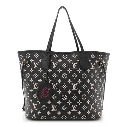 Louis Vuitton Empreinte Spring In The City Neverfull MM Black White Pink 1 of 11