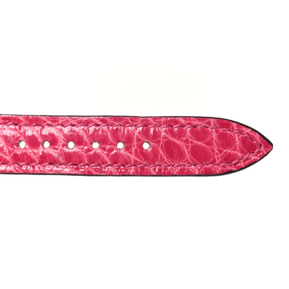 Hermes Shiny Alligator 23mm Cape Cod Watch Strap Framboise 3 of 7