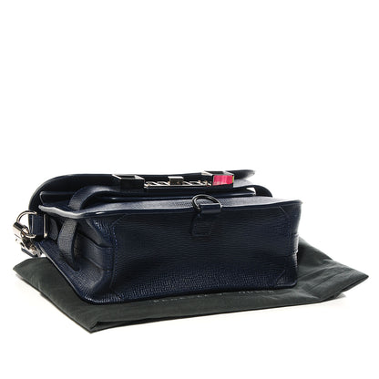 Proenza Schouler Linosa Leather Mini PS11 Classic Shoulder Bag Navy Blue 5 of 13