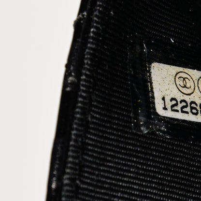 Chanel Aged Calfskin Striped Reissue Wallet On Chain WOC Black 8 of 8