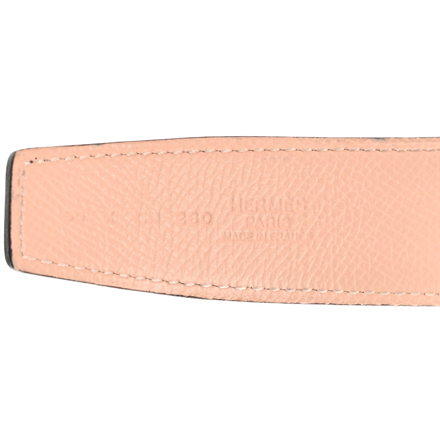 Epsom Swift 32mm Guilloche H Belt 90 Bleu Ocean Rose Eglantine