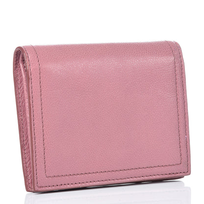 Prada Glace Calfskin City Calfskin Etiquette Compact Wallet Loto Astrale 3 of 10