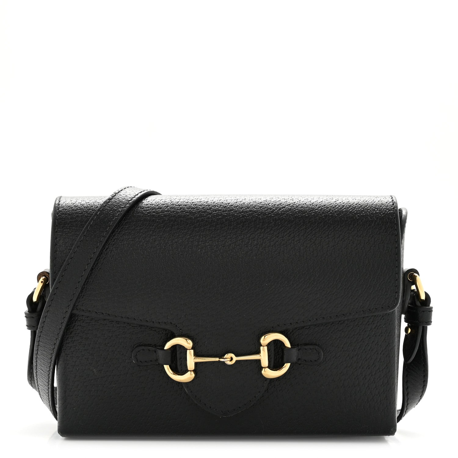 Gucci Calfskin Horsebit 1955 Shoulder Bag Black 1 of 17