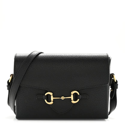 Gucci Calfskin Horsebit 1955 Shoulder Bag Black 1 of 17