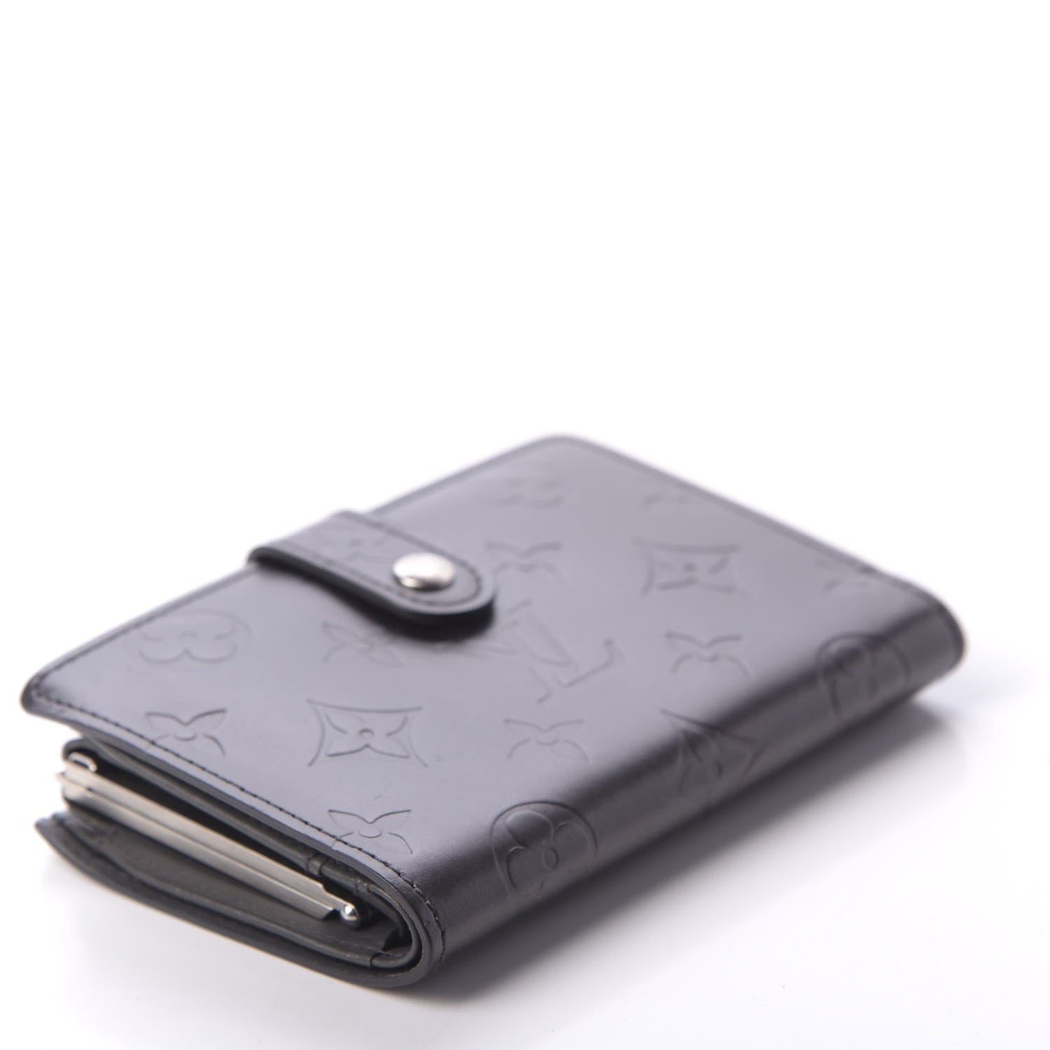 Louis Vuitton Mat Monogram French Purse Wallet Black 4 of 6