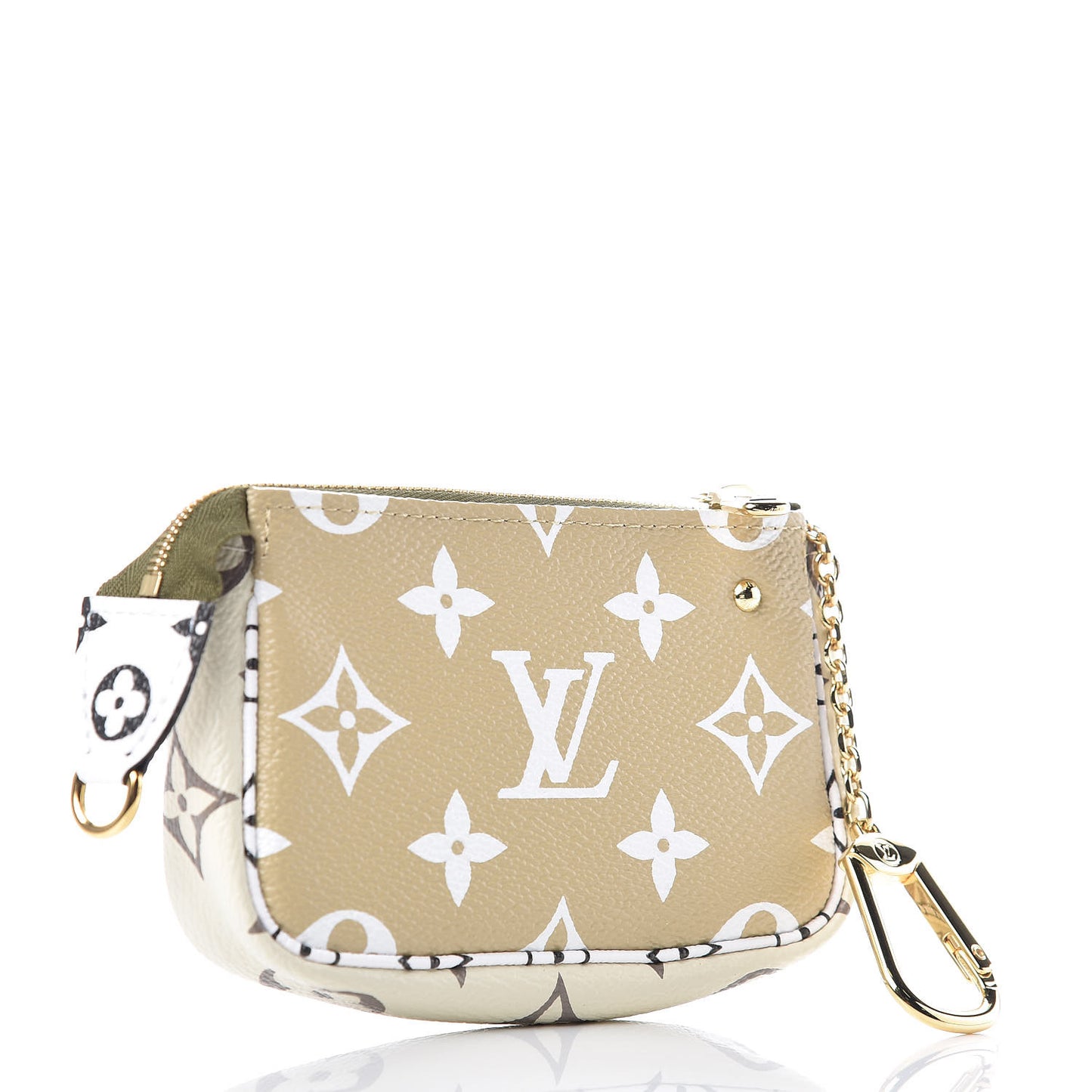 Monogram Giant Micro Pochette Accessories Kaki White