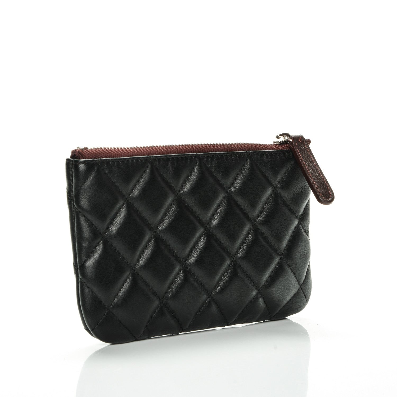 Chanel Lambskin Quilted Small Cosmetic Case Black 3 of 7