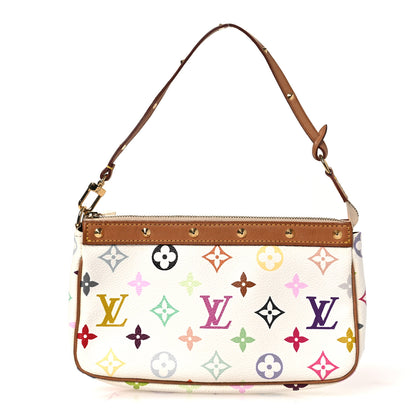Louis Vuitton Monogram Multicolor Pochette Accessories White 1 of 11