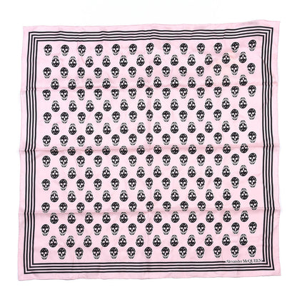 Alexander McQueen Silk Skull Scarf Pink Black 1 of 4