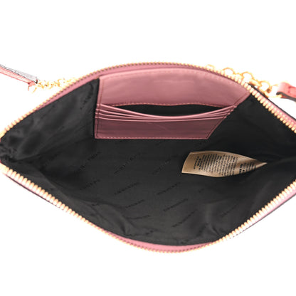 Burberry Haymarket Check Peyton Crossbody Clutch Bag Dusty Pink 5 of 11