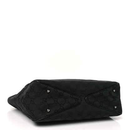 Gucci Monogram Medium Tote Black 4 of 10