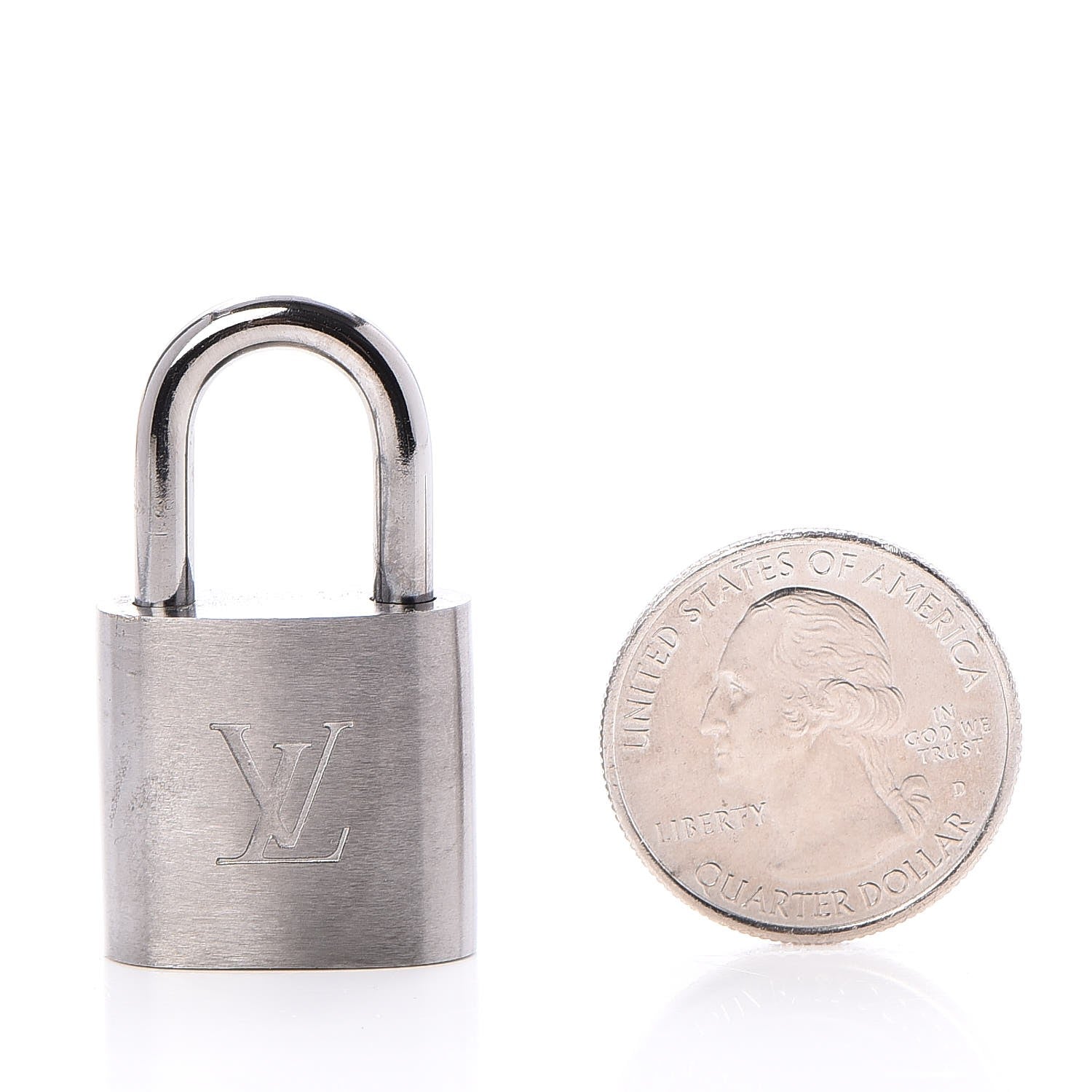 Louis Vuitton Brushed Titanium Lock and Key Set 2 of 4