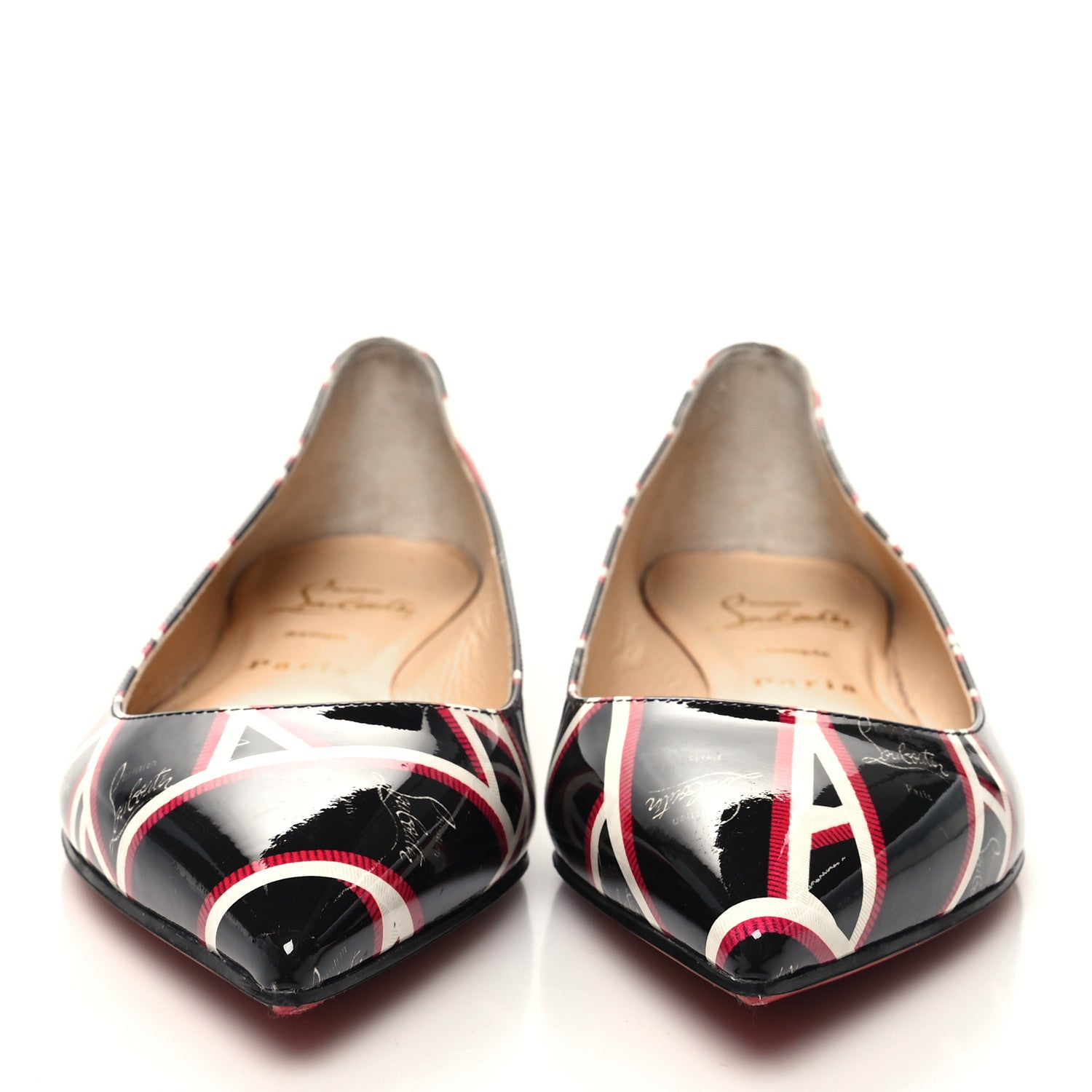 Christian Louboutin Patent Ribbon Ballalla Flats 37 Multicolor 2 of 7