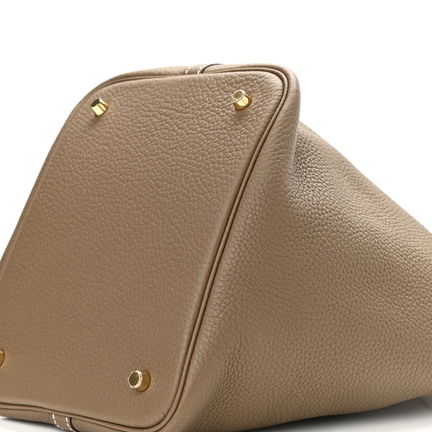 Hermes Taurillon Clemence Picotin Lock 22 MM Etoupe 10 of 11