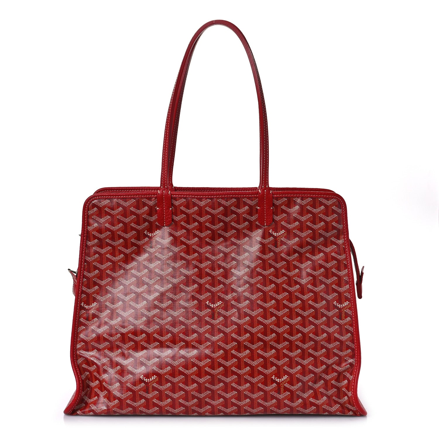 Goyard Goyardine Sac Hardy Pet Carrier PM Red 3 of 9