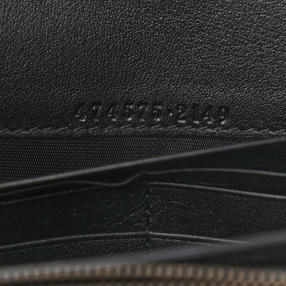 Gucci Velvet Matelasse GG Marmont Chain Wallet Black 5 of 10
