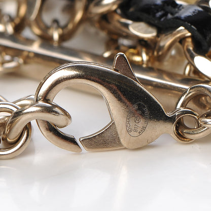 Chanel Pearl CC Multistrand Bracelet Light Gold 4 of 5
