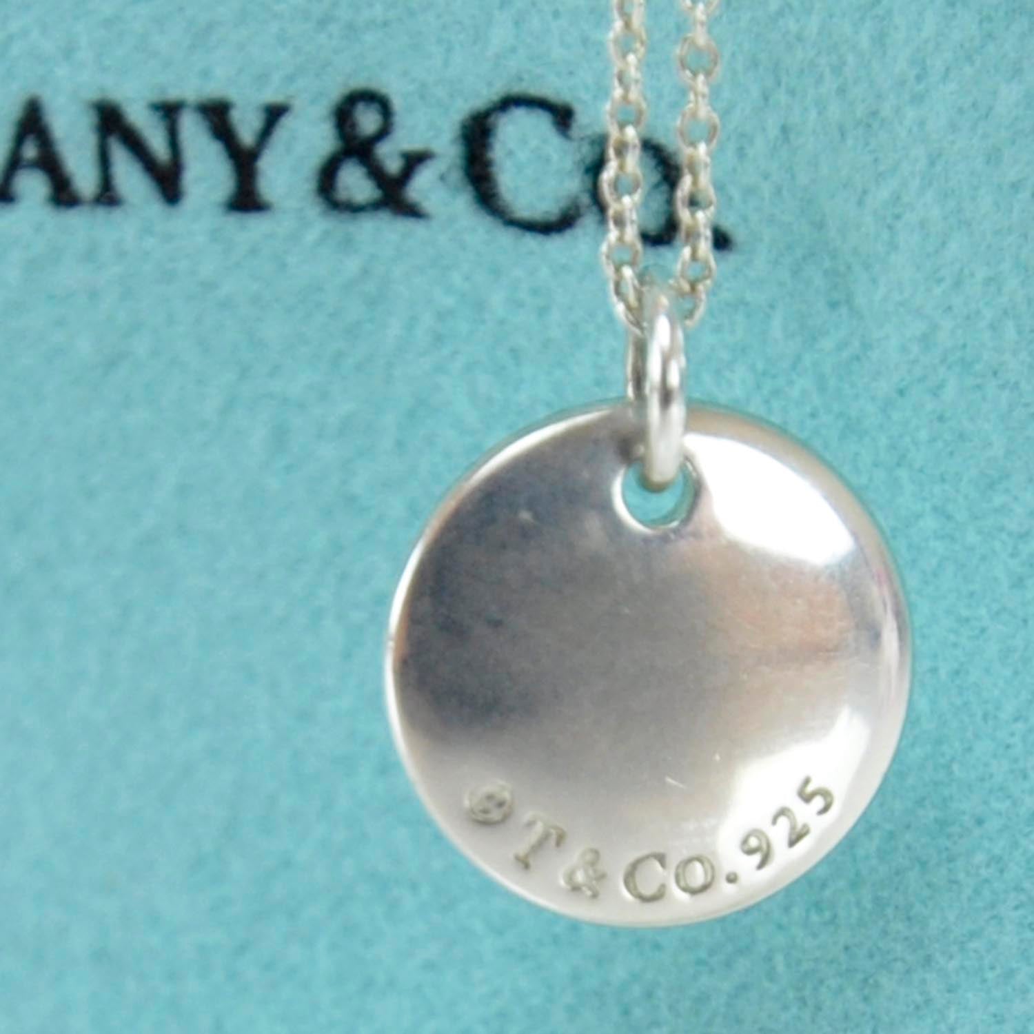 Tiffany Sterling Silver Notes Alphabet N Charm Necklace 6 of 7