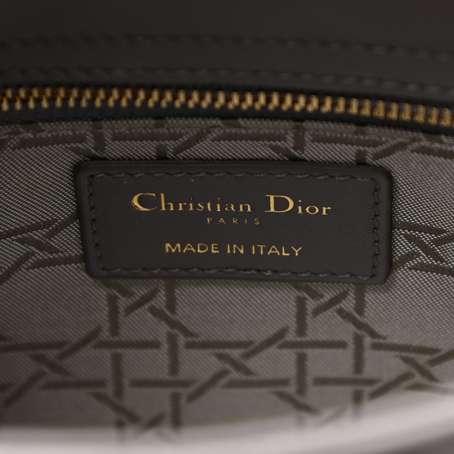 Lambskin Cannage Small My ABCDior Lady Dior Grey