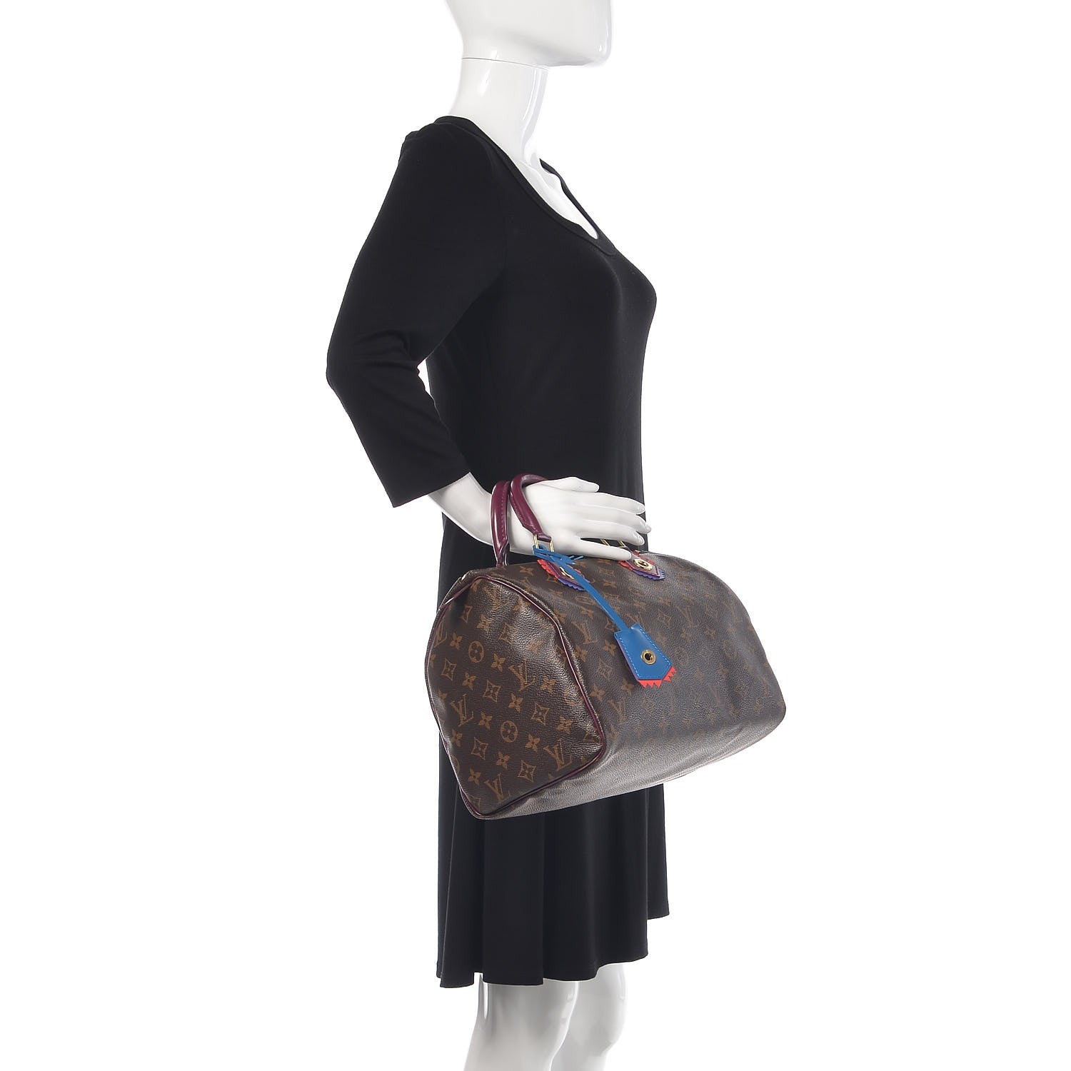 Louis Vuitton Monogram Totem Speedy 30 Magenta 2 of 9