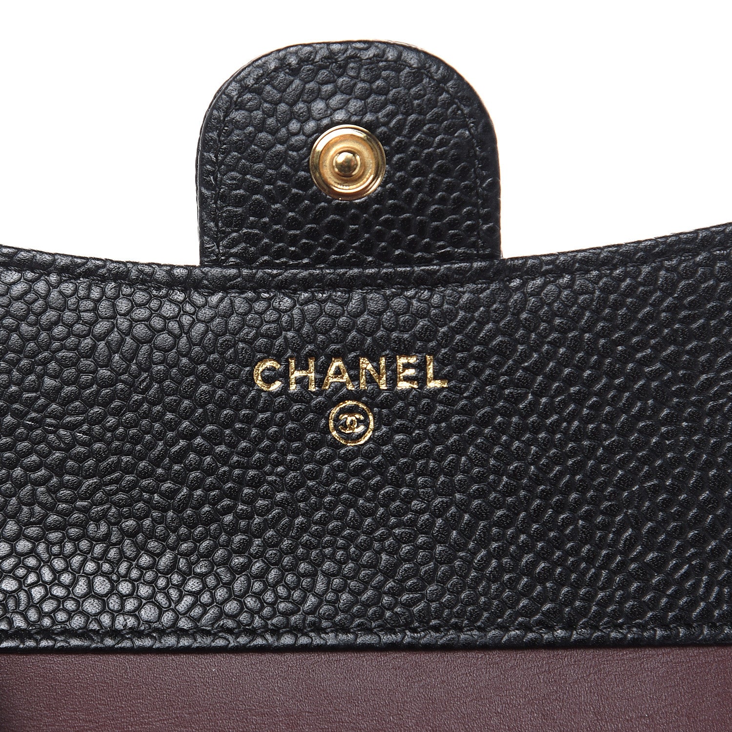 Chanel Caviar Quilted Compact Flap Wallet Black 6 of 9