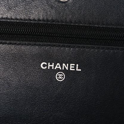 Chanel Caviar Timeless CC Wallet On Chain WOC Black 6 of 12