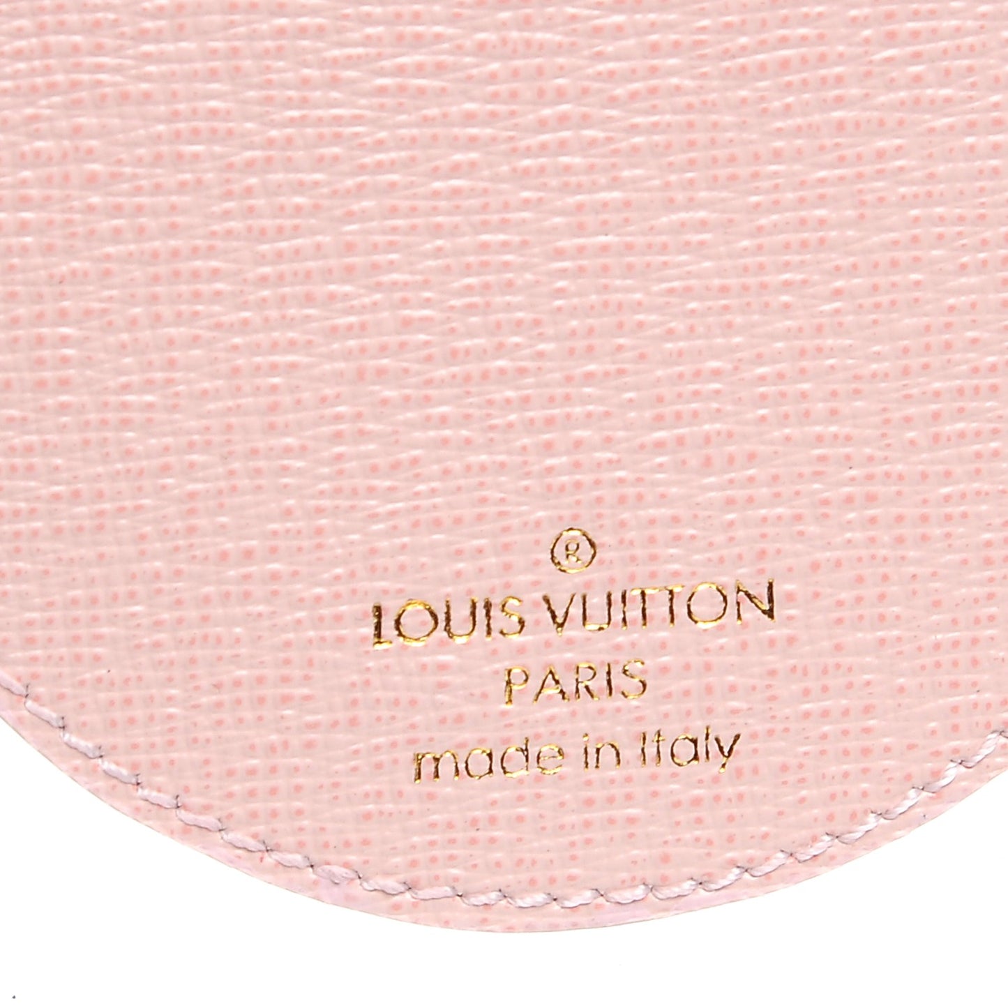 Monogram LV Mirror Key Holder Rose Ballerine