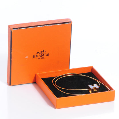 Hermes Enamel Cage d'H Necklace Royal Bleu 6 of 6