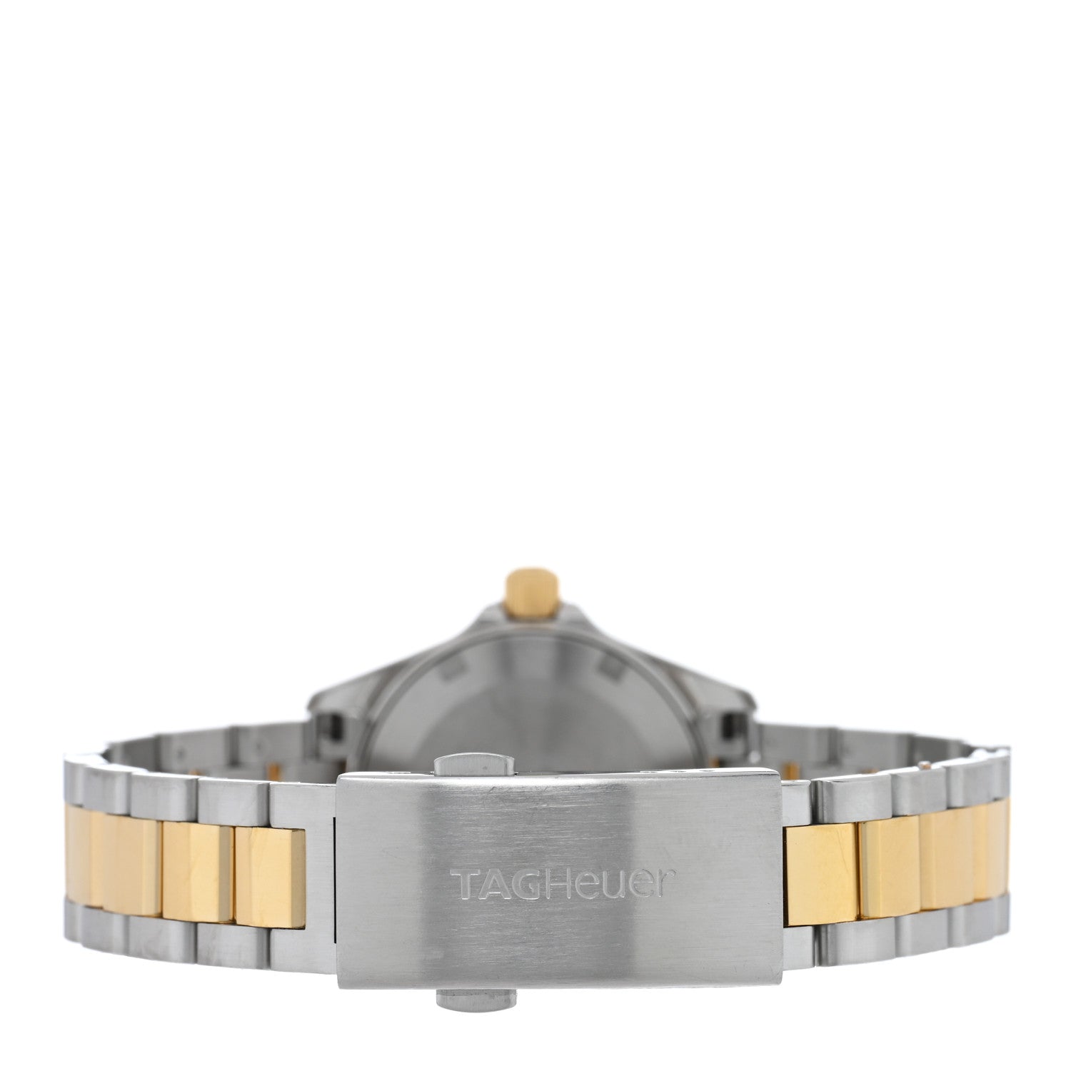 Tag Heuer Stainless Steel 18K Yellow Gold Diamond Bezel Mother of Pearl 27mm Aquaracer Lady Quartz Watch WBD1423 3 of 5