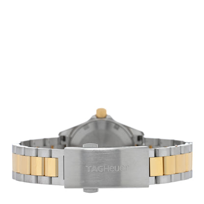Tag Heuer Stainless Steel 18K Yellow Gold Diamond Bezel Mother of Pearl 27mm Aquaracer Lady Quartz Watch WBD1423 3 of 5