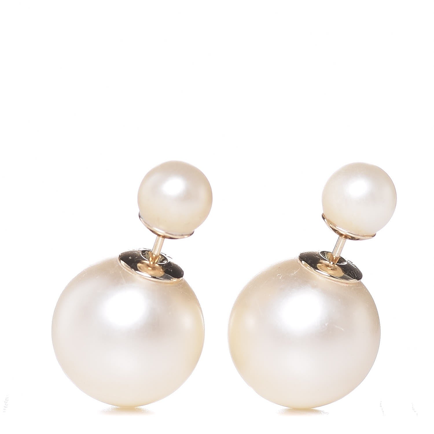 Christian Dior Pearl Mise En Dior Tribal Earrings 1 of 6